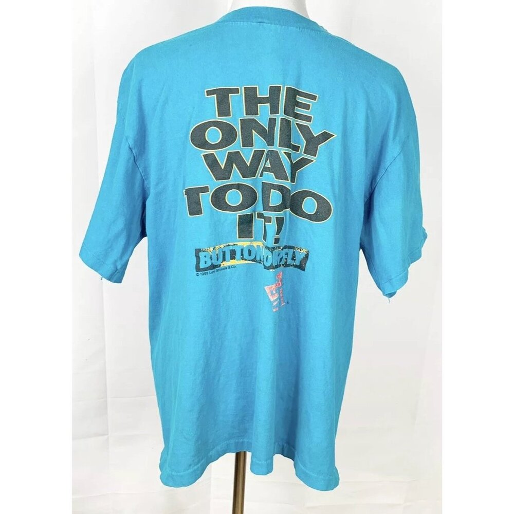 Levi Strauss And Co Shirt original Button Fly 501 Vintage T-shirt Graphic Shirt